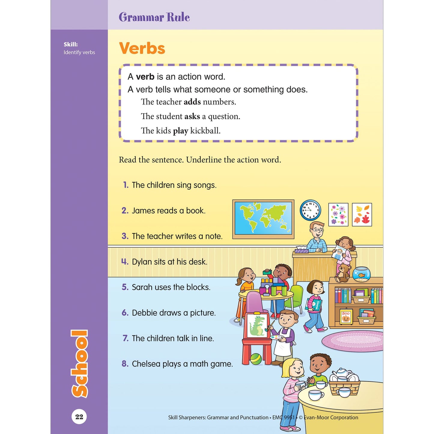 Skill Sharpeners: Grammar & Punctuation, Grade 1 Workbook