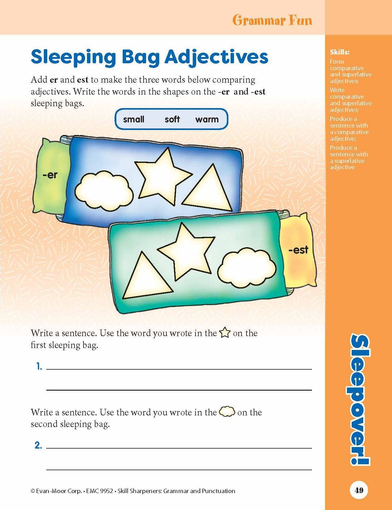 Skill Sharpeners: Grammar & Punctuation, Grade 2 Workbook