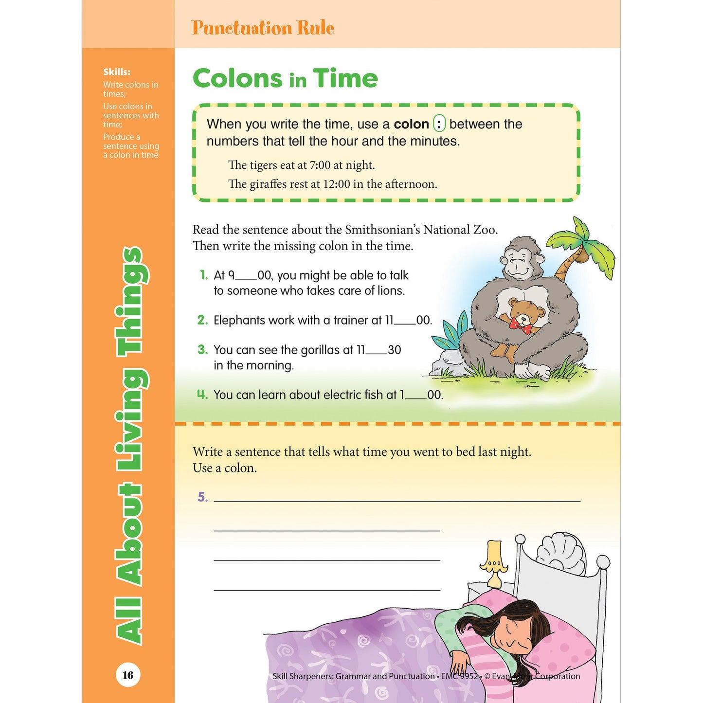 Skill Sharpeners: Grammar & Punctuation, Grade 2 Workbook