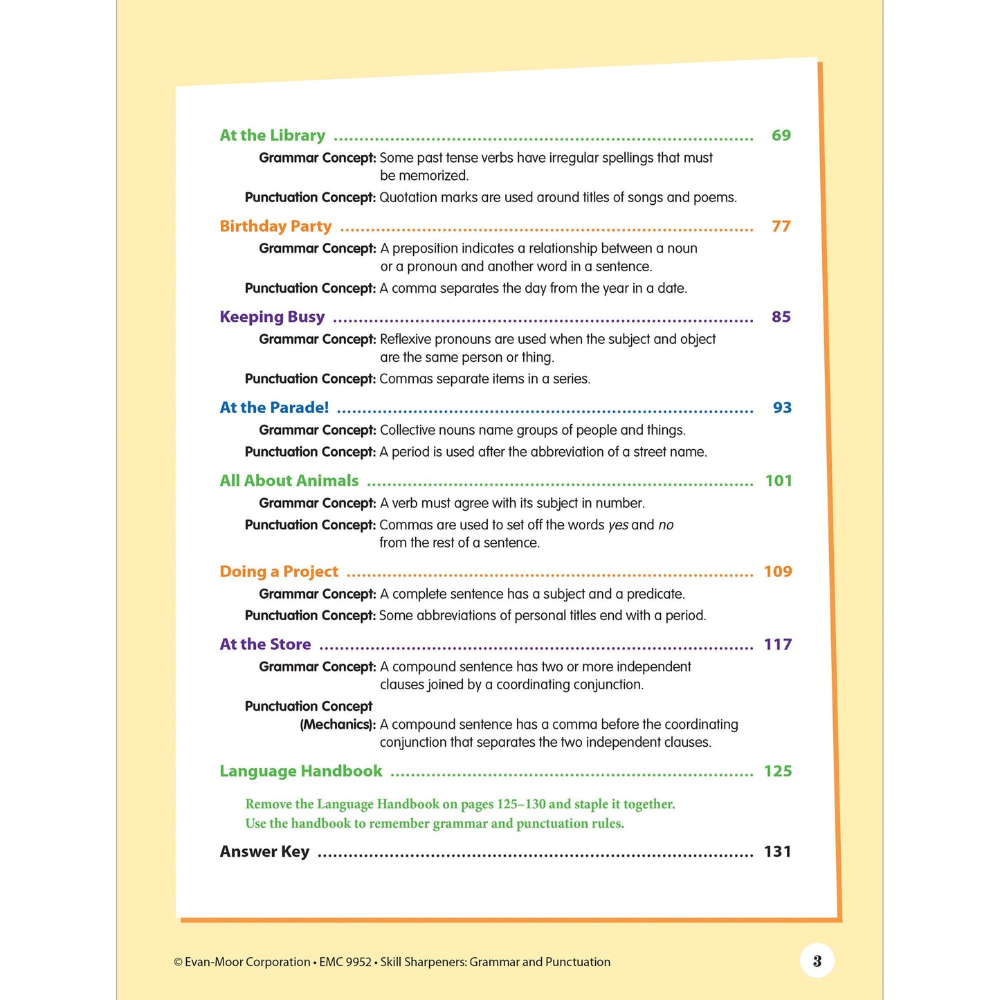 Skill Sharpeners: Grammar & Punctuation, Grade 2 Workbook