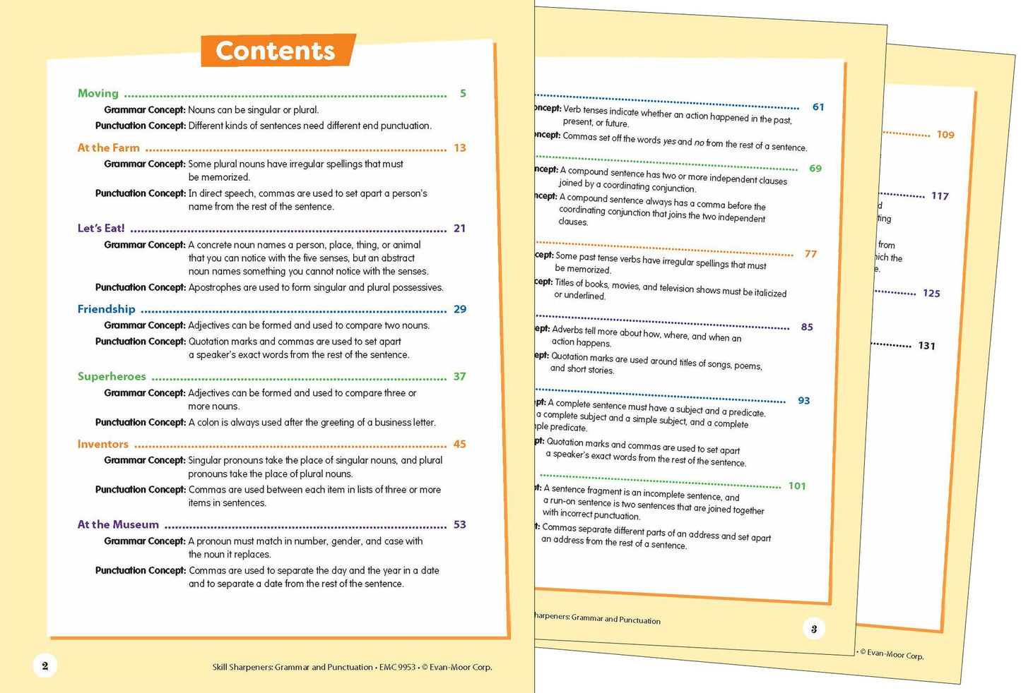 Skill Sharpeners: Grammar & Punctuation, Grade 3 Workbook