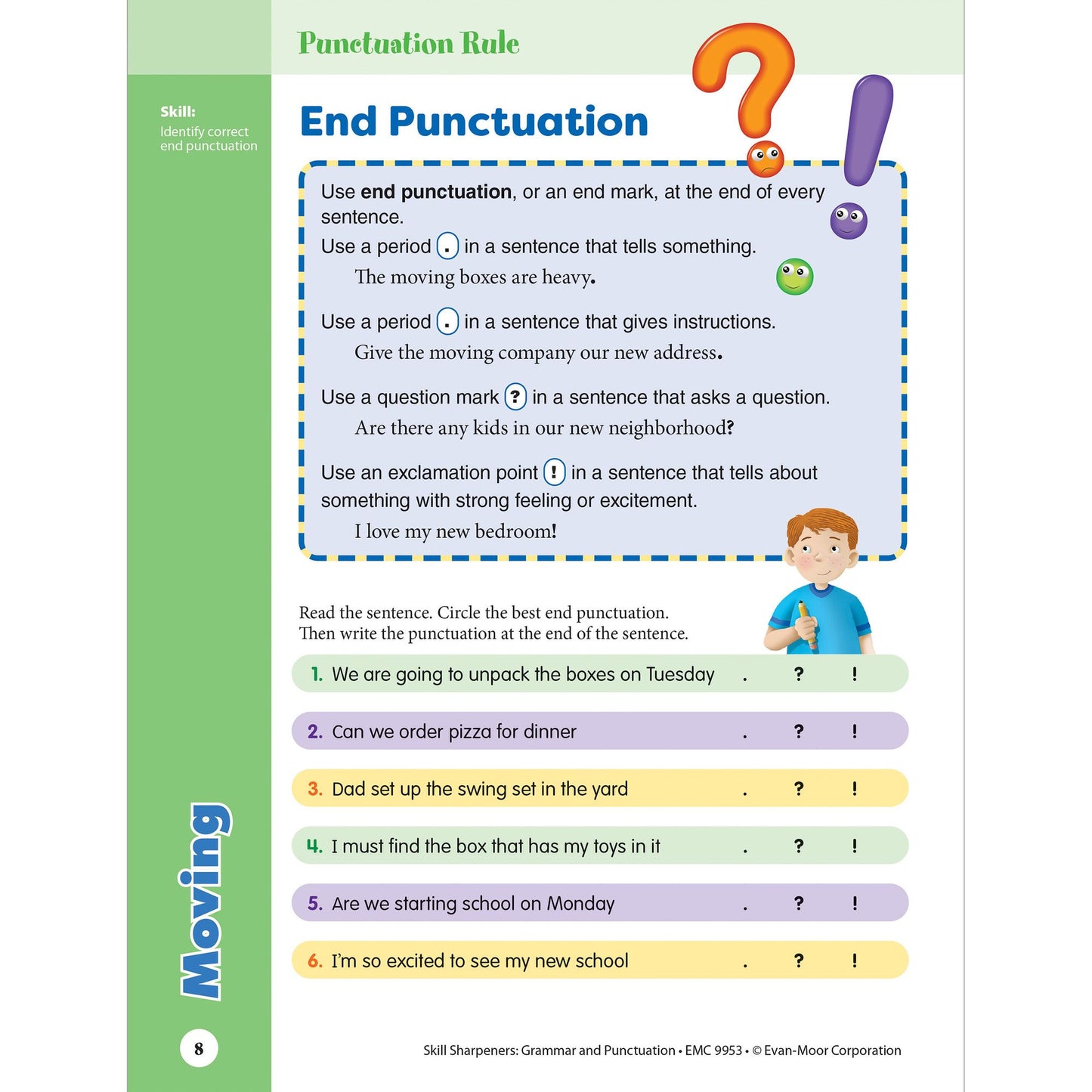 Skill Sharpeners: Grammar & Punctuation, Grade 3 Workbook