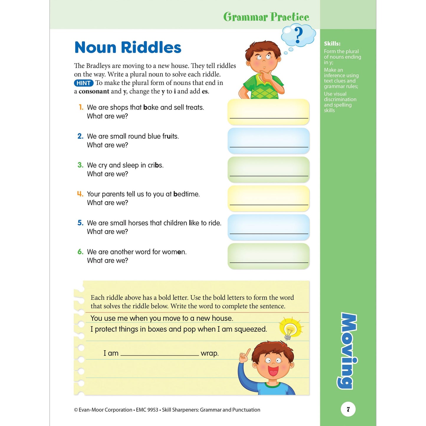 Skill Sharpeners: Grammar & Punctuation, Grade 3 Workbook