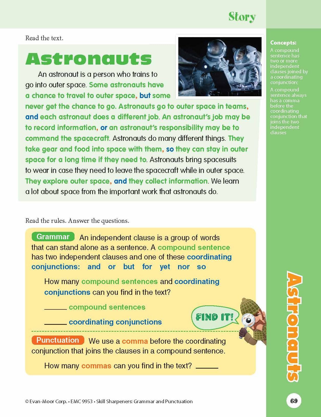 Skill Sharpeners: Grammar & Punctuation, Grade 3 Workbook
