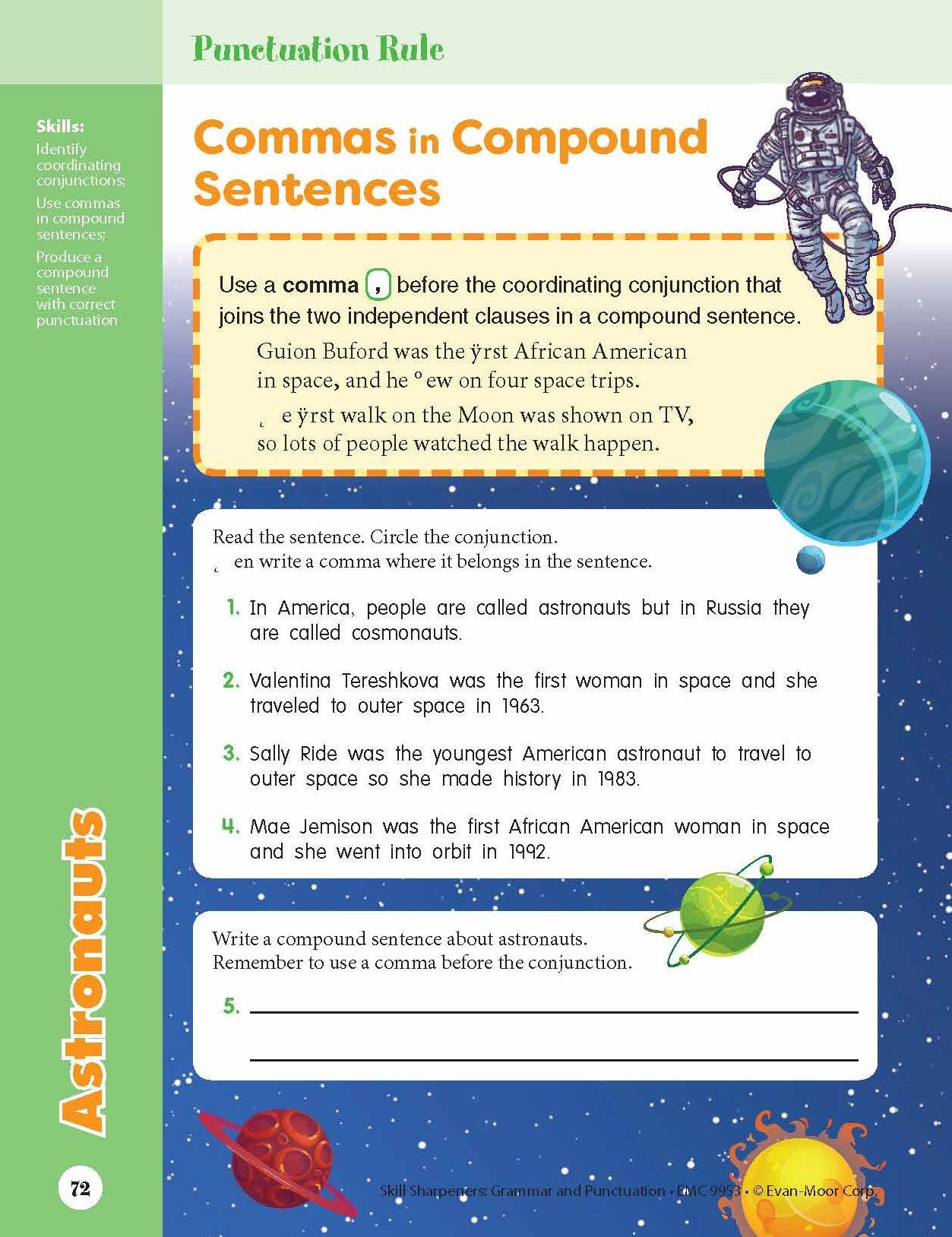 Skill Sharpeners: Grammar & Punctuation, Grade 3 Workbook