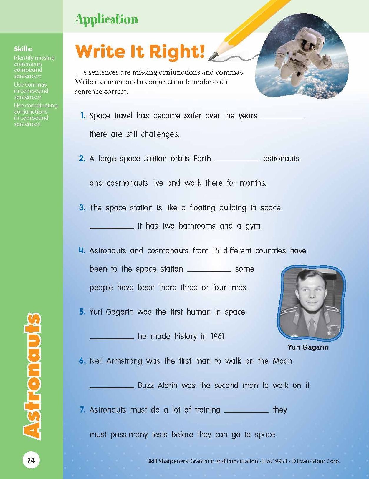 Skill Sharpeners: Grammar & Punctuation, Grade 3 Workbook