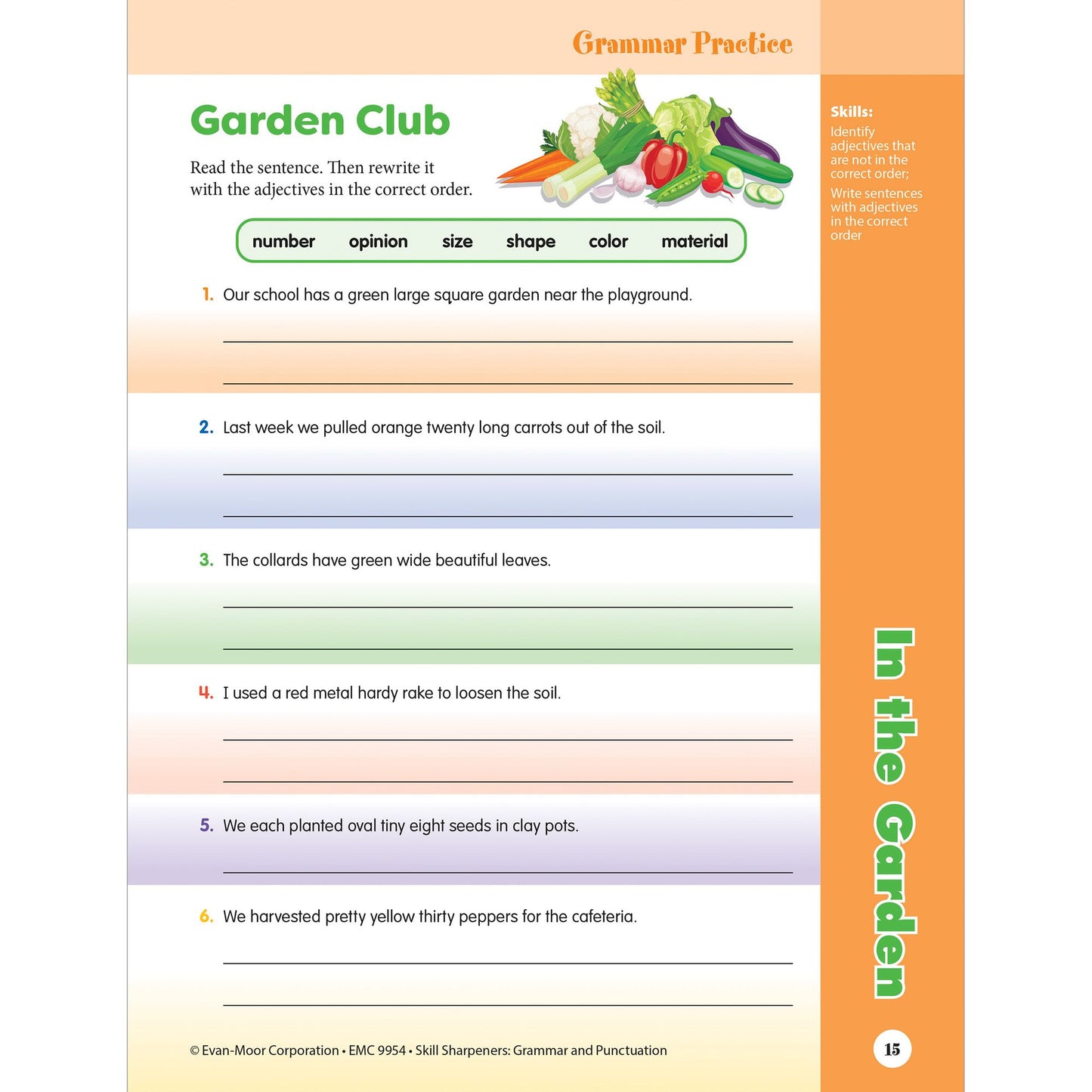 Skill Sharpeners: Grammar & Punctuation, Grade 4 Workbook
