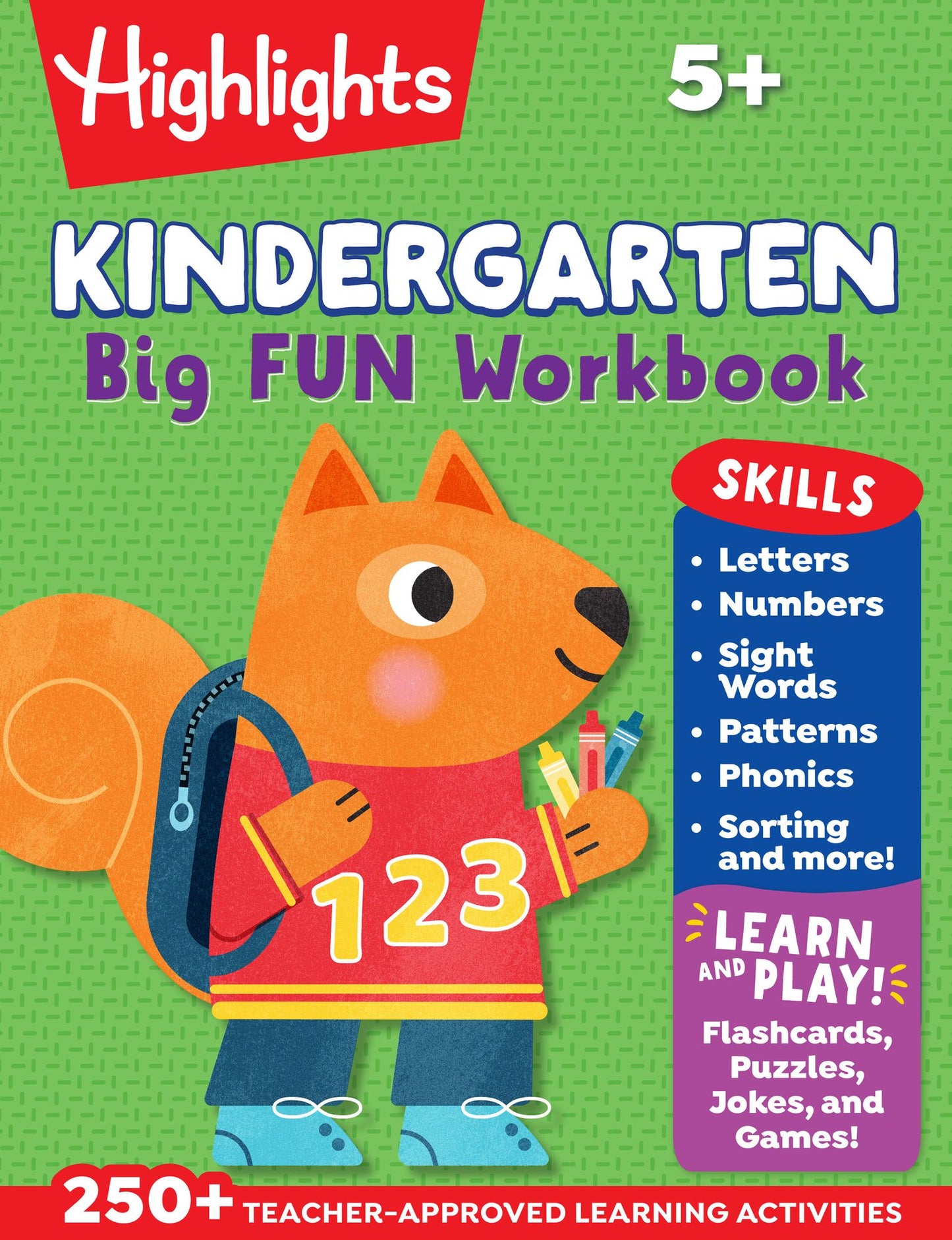 Kindergarten Big Fun Workbook: 256-Page School Workbook, Practice Language Arts, Math and More for Kindergartners