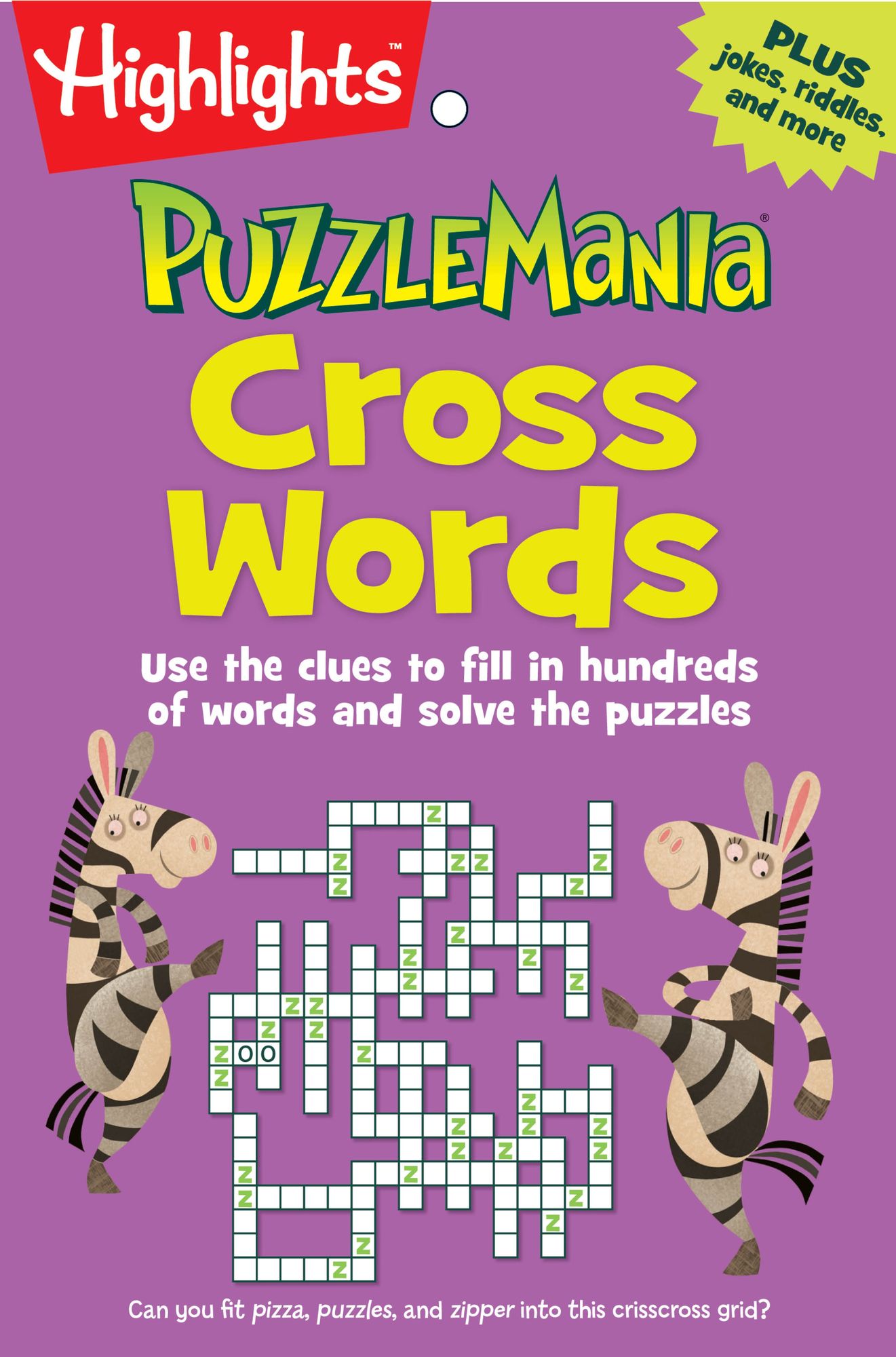 Cross Words: Use the clues to fill in hundreds of words and solve the puzzles