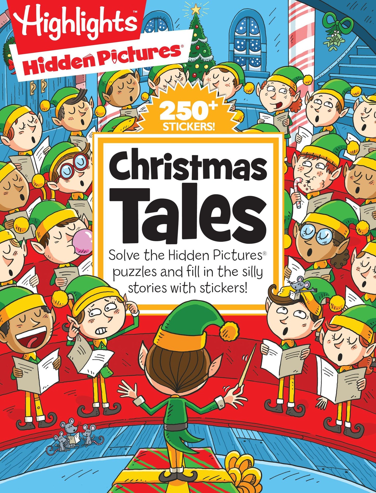 Christmas Tales: Solve the Hidden Pictures(r) Puzzles and Fill in the Silly Stories with Stickers!