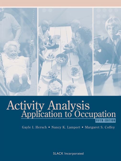 Activity Analysis: Application to Occupation, Fifth Edition