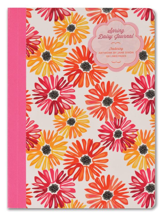 Spring Daisy Journal: Featuring Artwork by Jane Dixon - 128 Lined Pages
