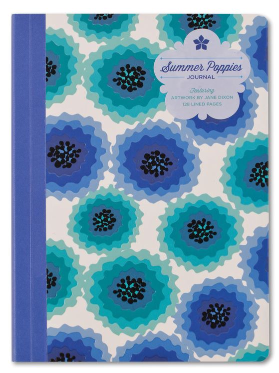 Summer Poppies Journal: Featuring Artwork by Jane Dixon - 128 Lined Pages
