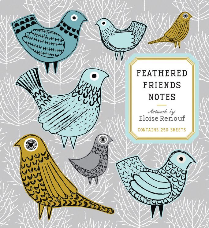 Feathered Friends Notes: Artwork by Eloise Renouf - Contains 250 Sheets