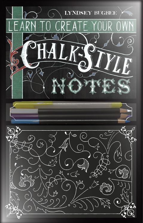 Learn to Create Your Own Chalk Style Notes: Includes White Gel Pens, Chalk Pencils, Black Paper Note Cards and Postcards and an 32 page Instruction Book