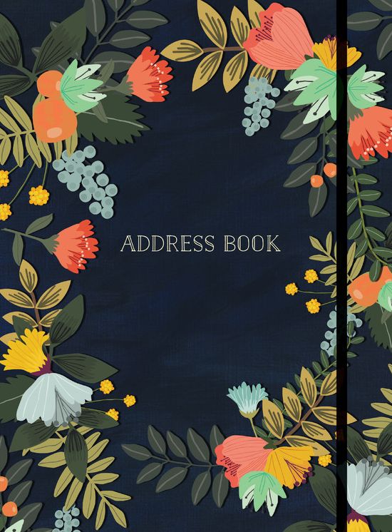Address Book Modern Floral Large