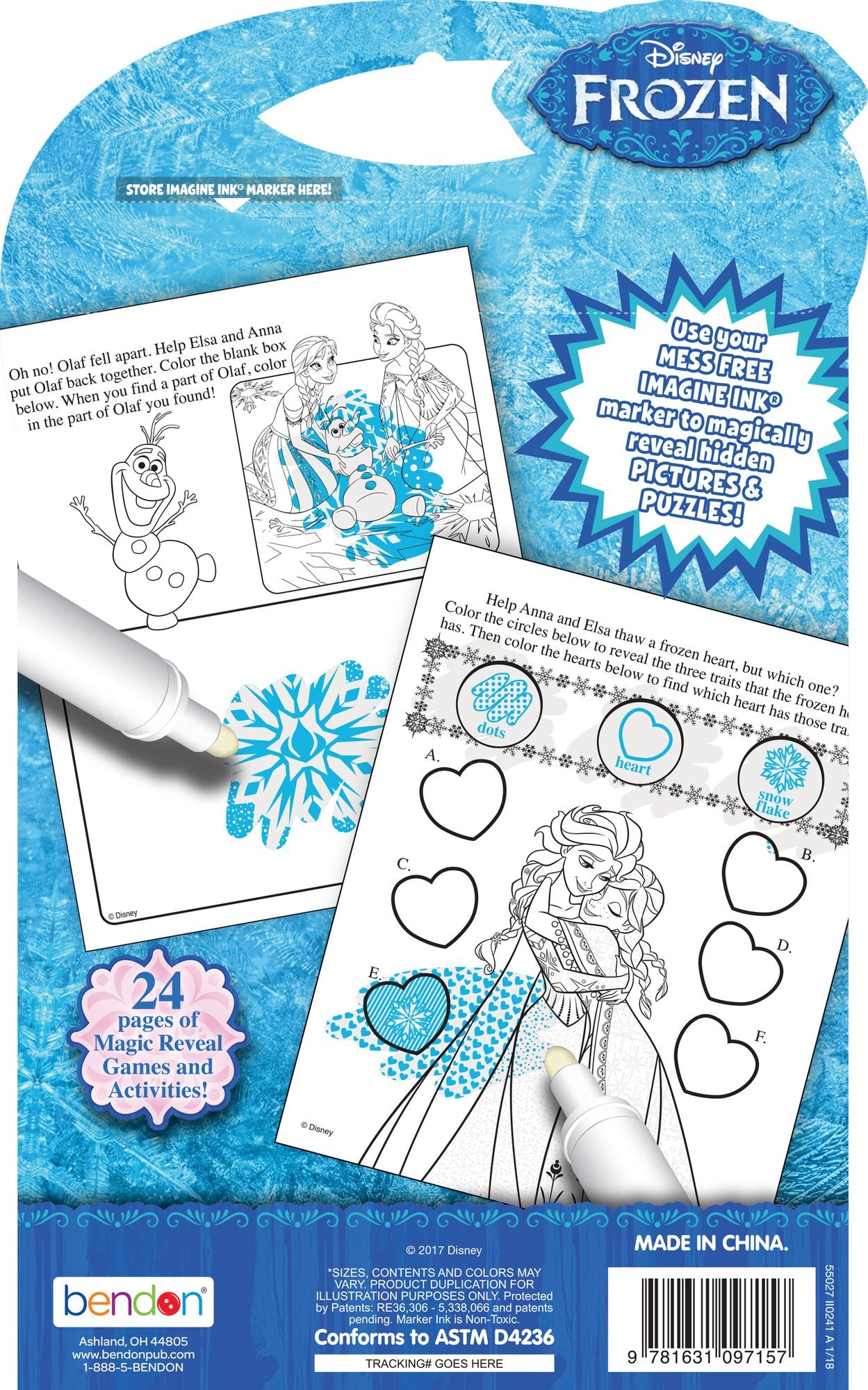 Frozen Imagine Ink Mess Free Game Book