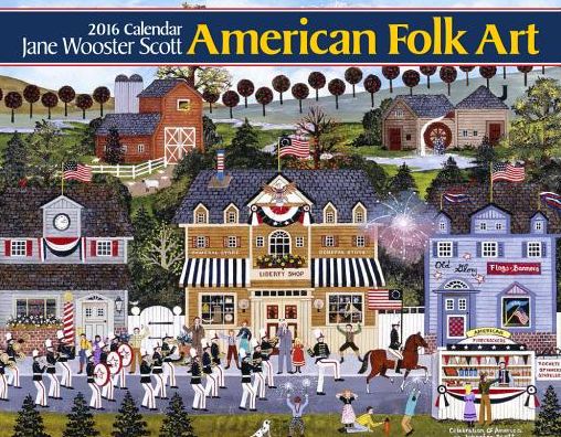 2016 American Folk Art Wall Calendar