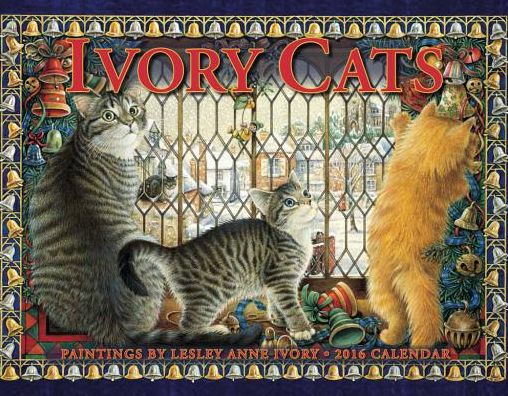 2016 Ivory Cats Wall Calendar