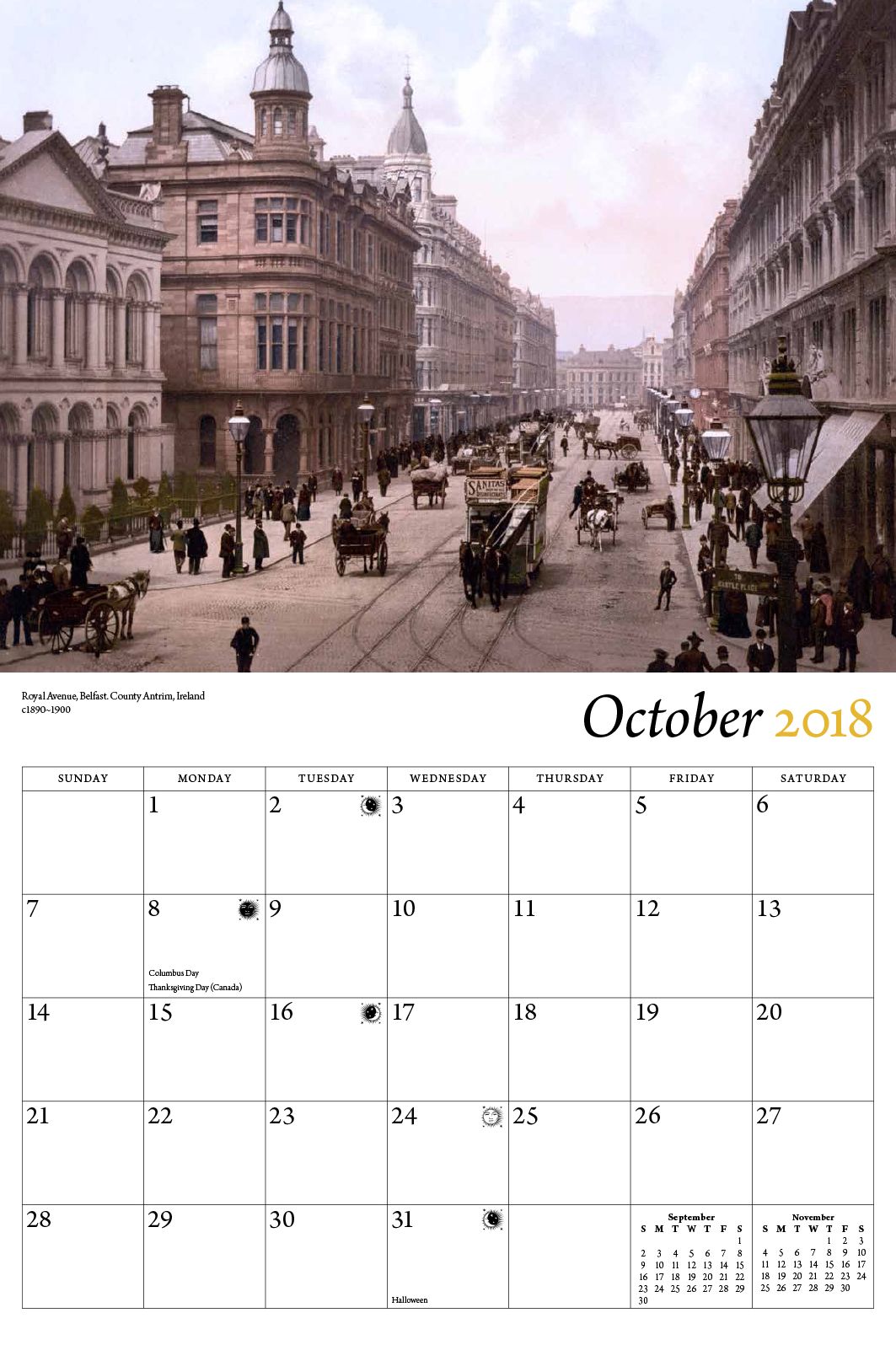 Ireland 2018 Calendar : Vintage Images circa 1900