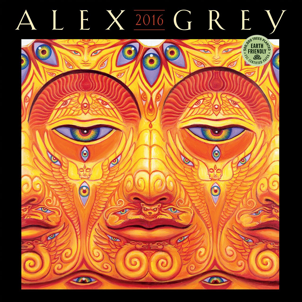 2016 Alex Grey Wall Calendar