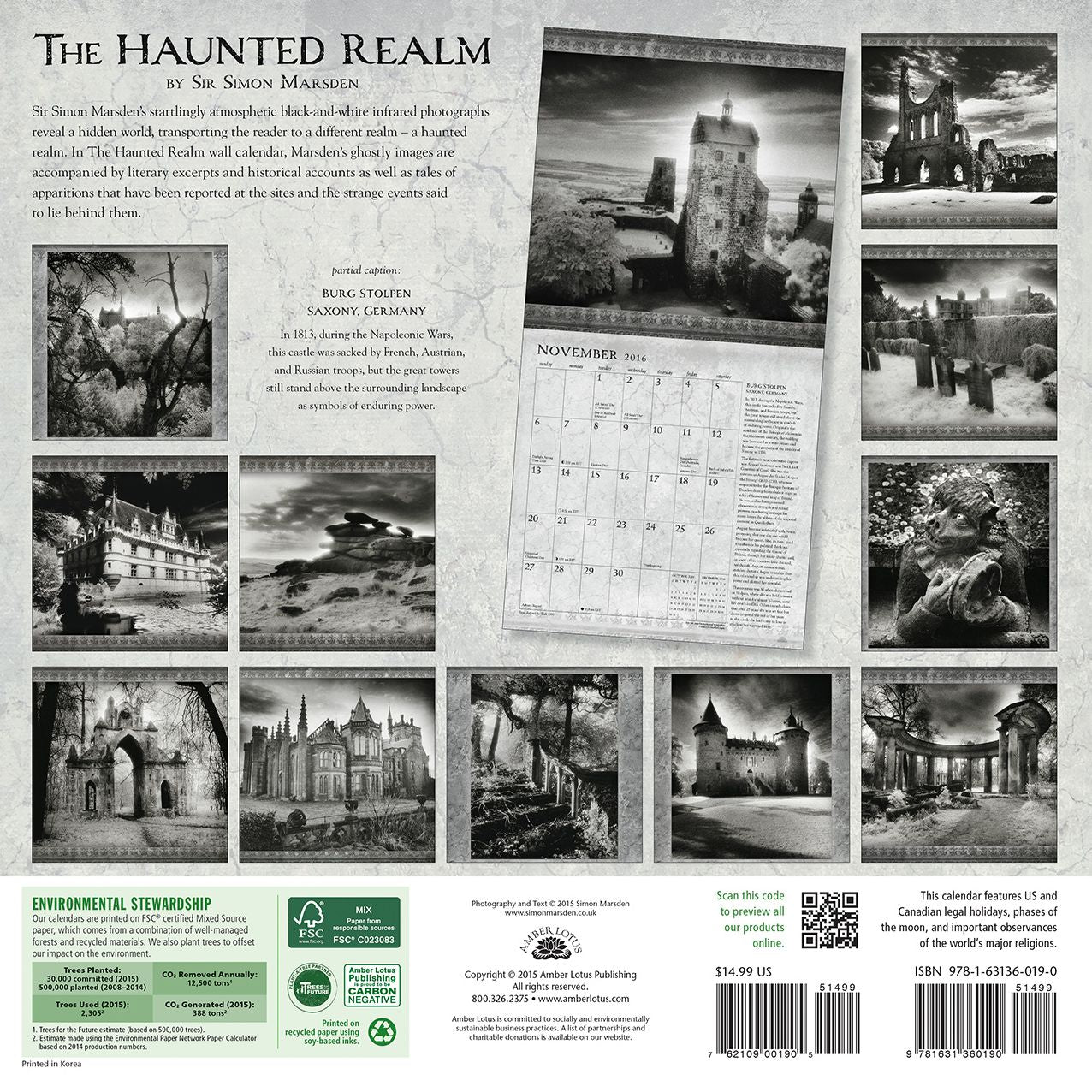 2016 Haunted Realm Wall Calendar