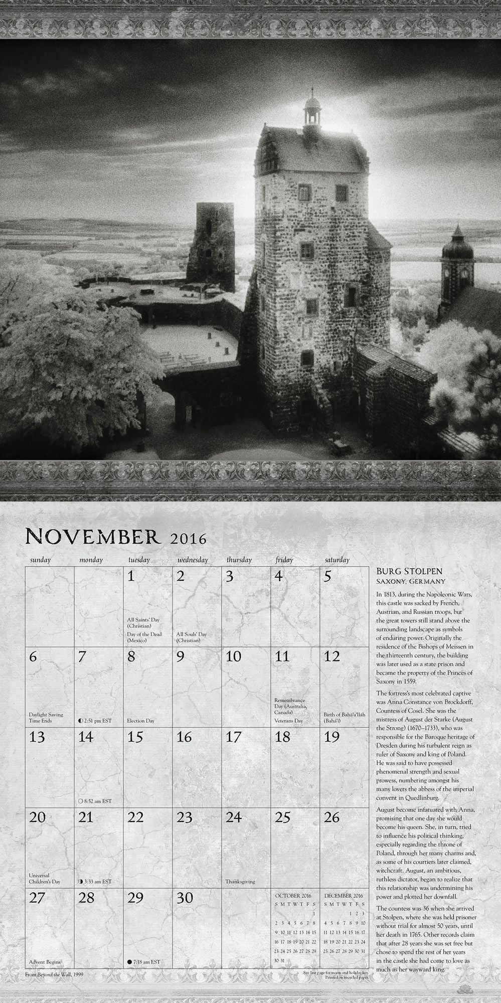 2016 Haunted Realm Wall Calendar