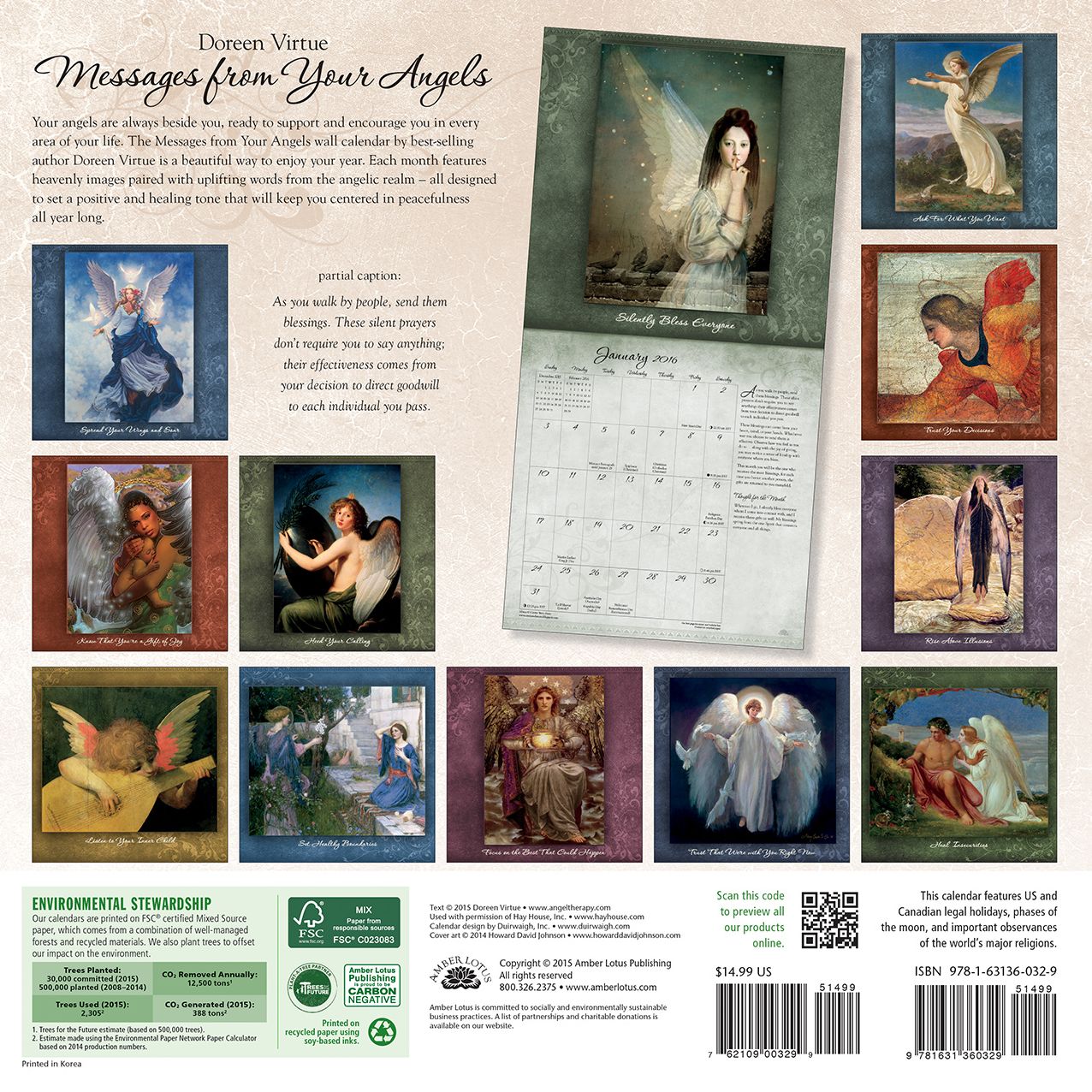 2016 Messages from Your Angels Wall Calendar
