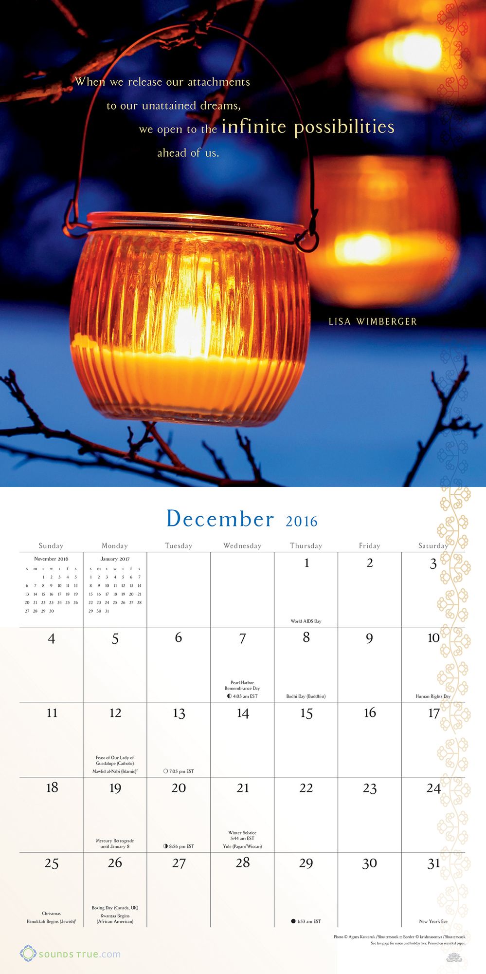 2016 Present Moment Wall Calendar