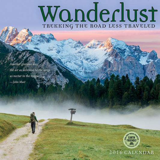 2016 Wanderlust wall calendar