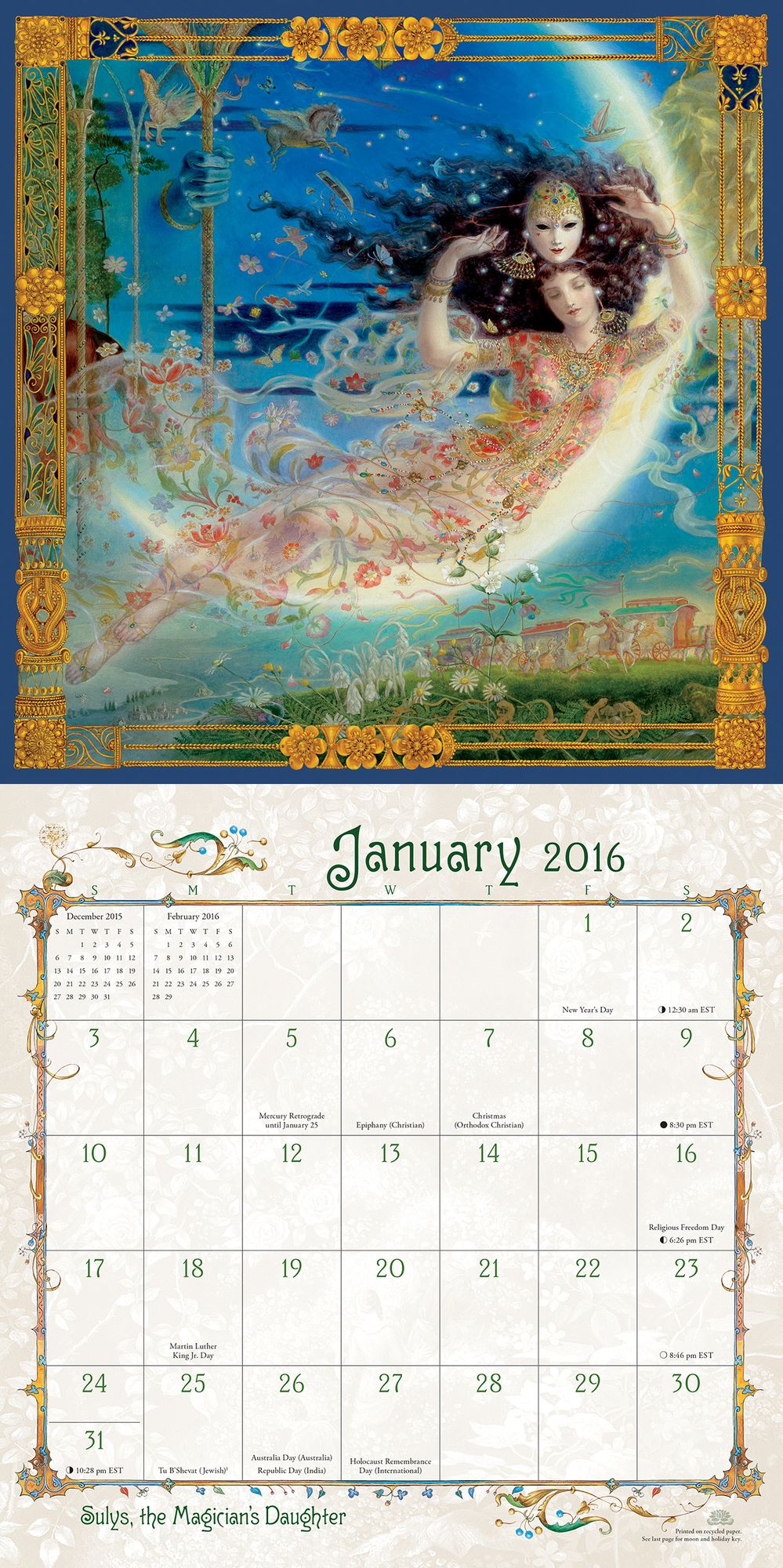 2016 Women of Myth & Magic Wall Calendar