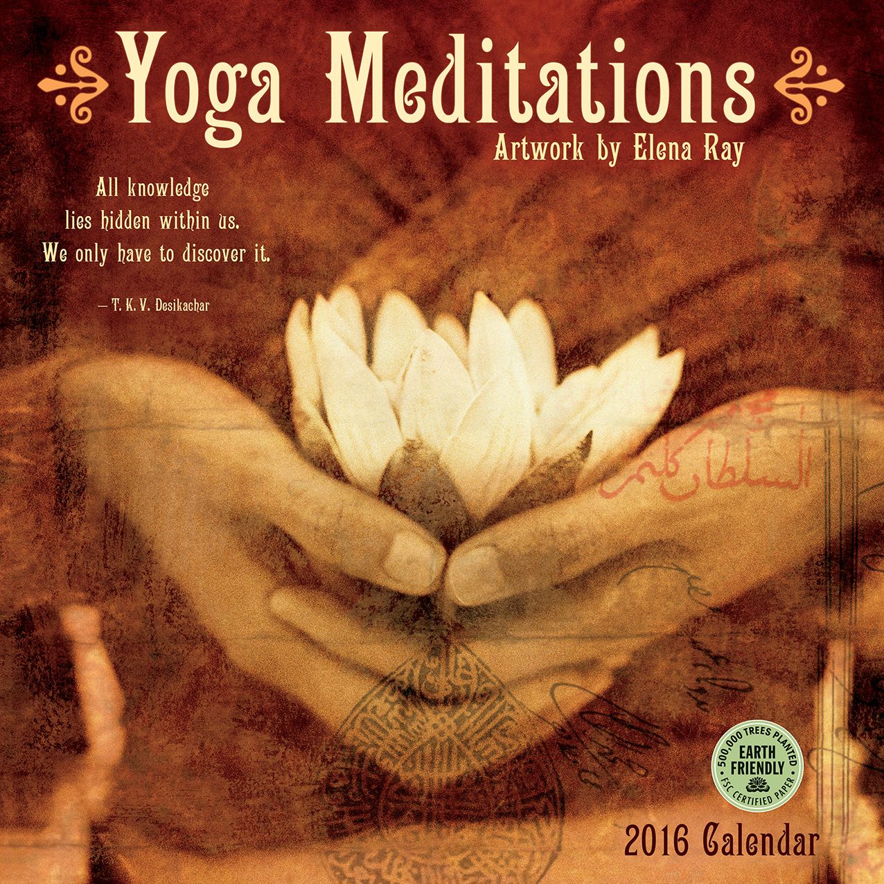 2016 Yoga Meditations Wall Calendar