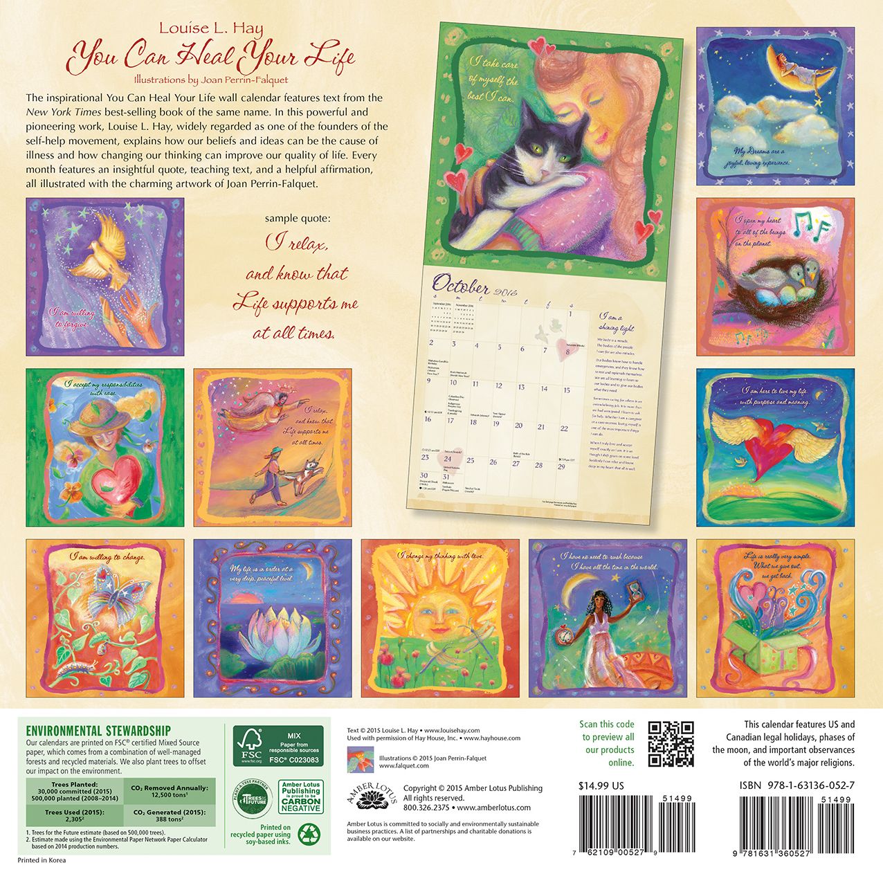 2016 You Can Heal Your Life Wall Calendar