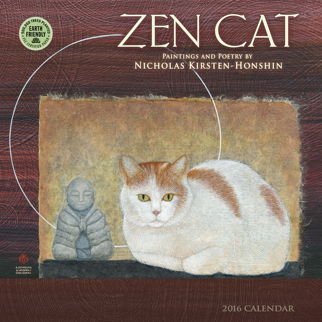 2016 Zen Cat Wall Calendar