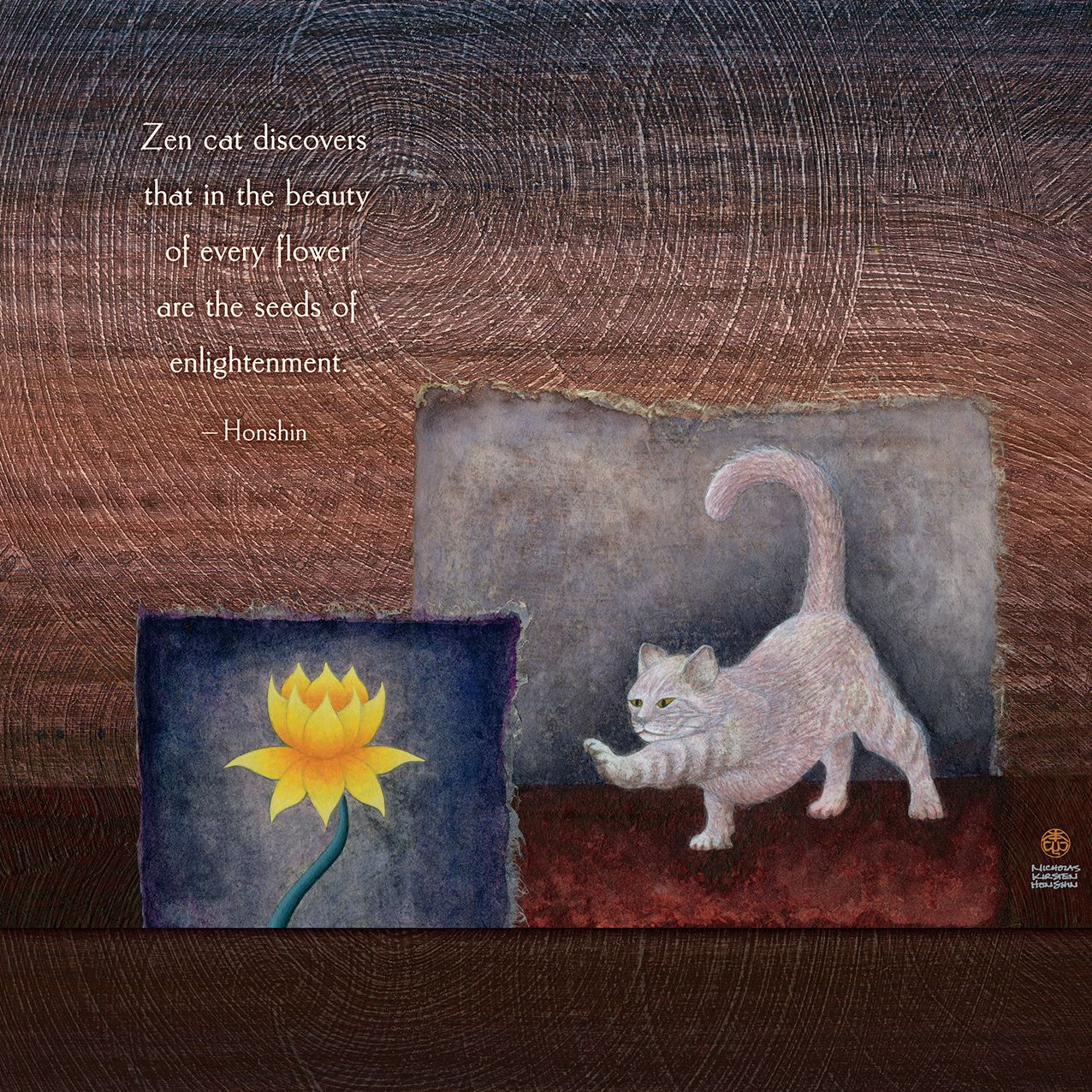 2016 Zen Cat Wall Calendar