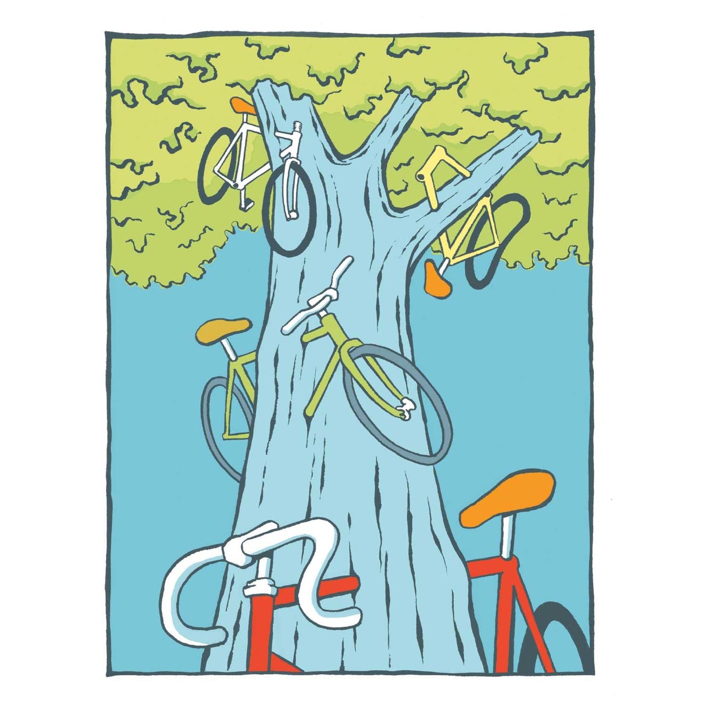 2018 Bike Art Wall Calendar