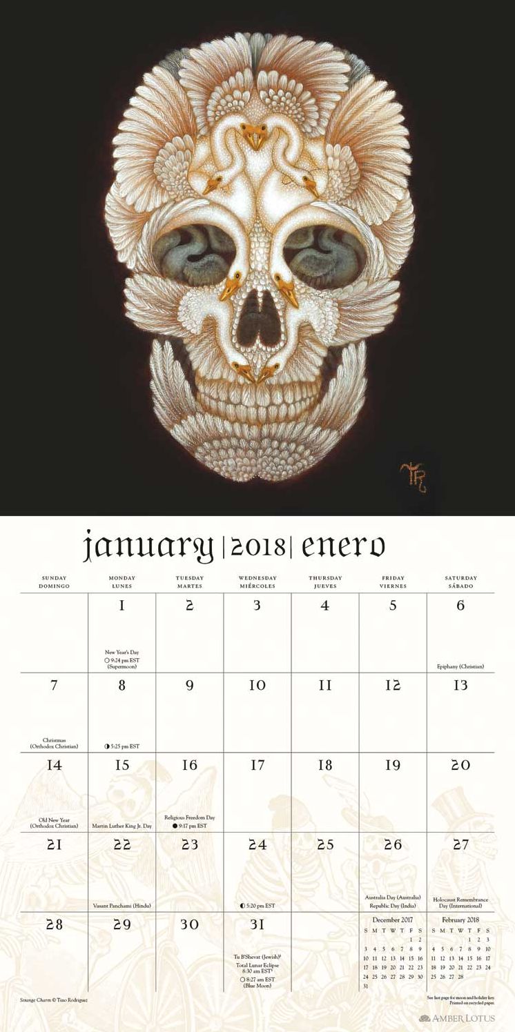 2018 Day of the Dead Wall Calendar
