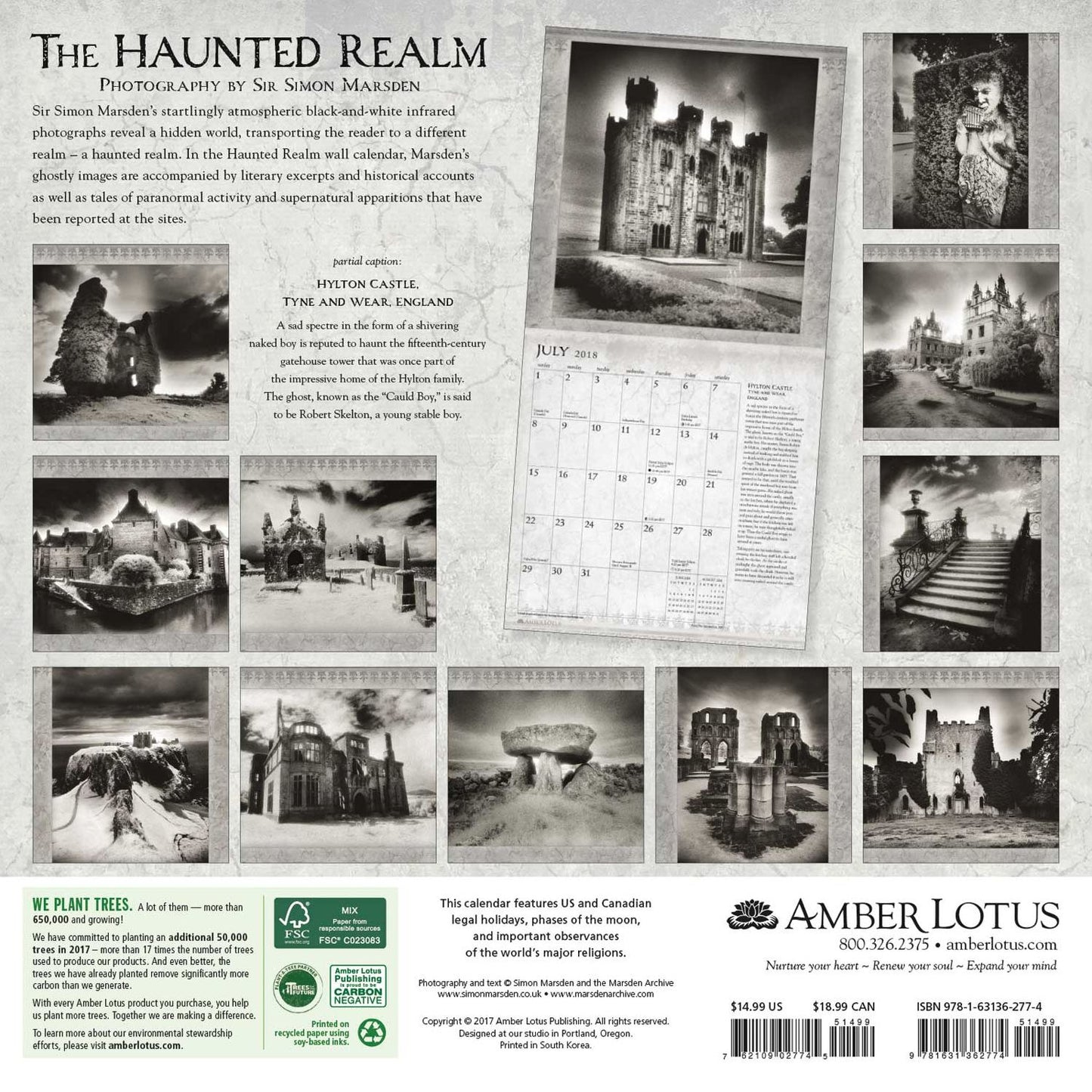 2018 Haunted Realm Wall Calendar
