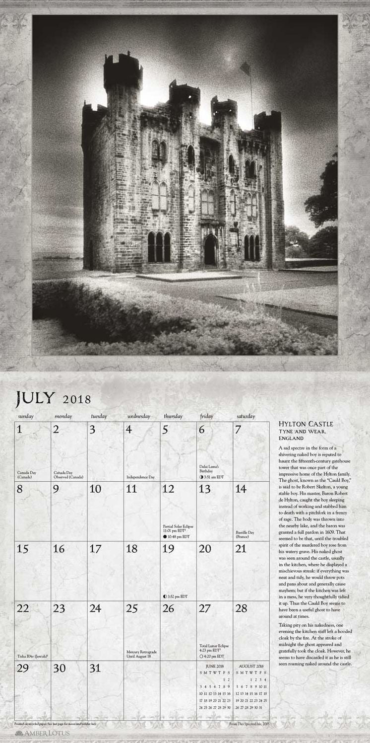 2018 Haunted Realm Wall Calendar