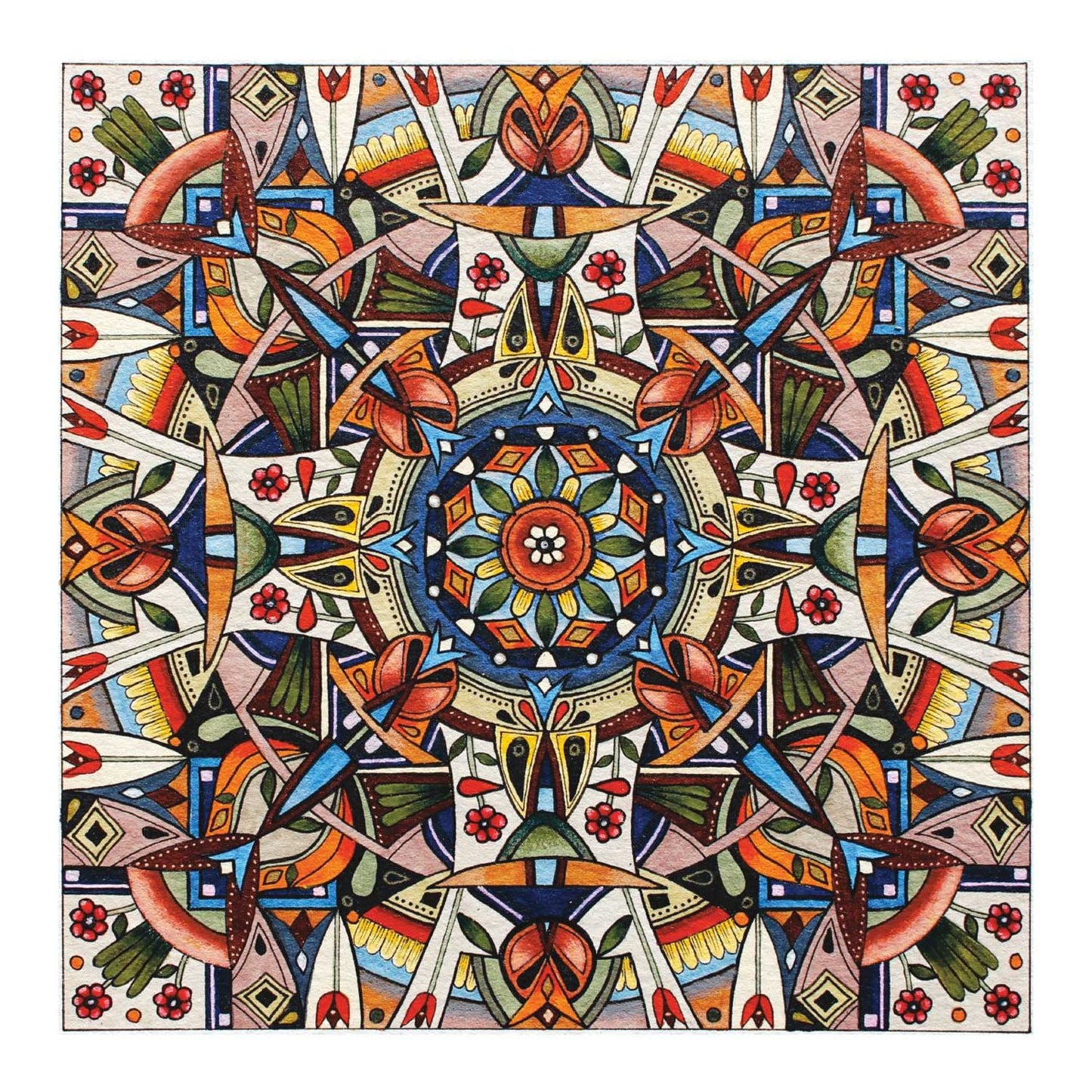 2018 Mandala Meditations Wall Calendar