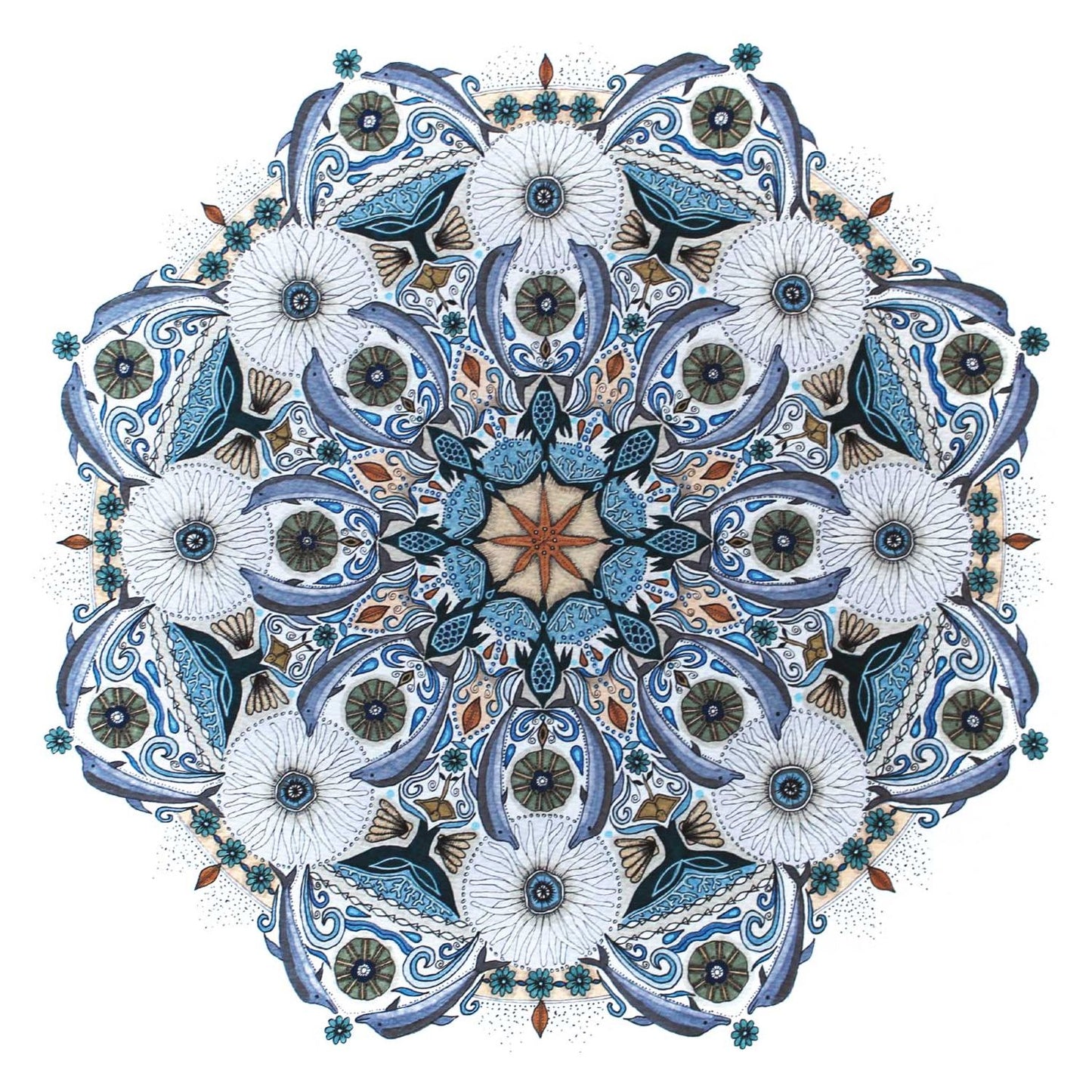 2018 Mandala Meditations Wall Calendar