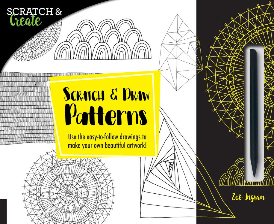 Scratch & Create: Scratch and Draw Patterns: Use the Easy-To-Follow Drawings to Make Your Own Beautiful Artwork!