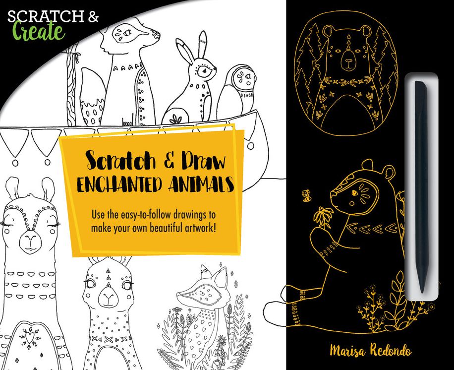 Scratch & Draw Enchanted Animals: Use the easy-to-follow drawings to make your own beautiful artwork!