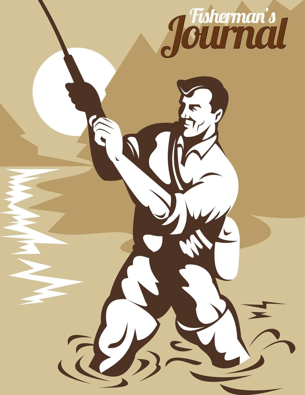 Fisherman's Journal: Improve Fishing Skills & Knowledge (Fly Fishing / Freshwater Fishing)