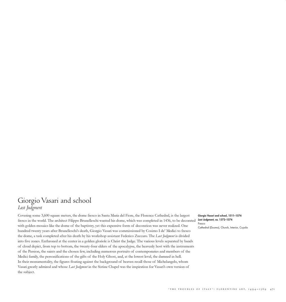 Florence: The Paintings & Frescoes, 1250-1743