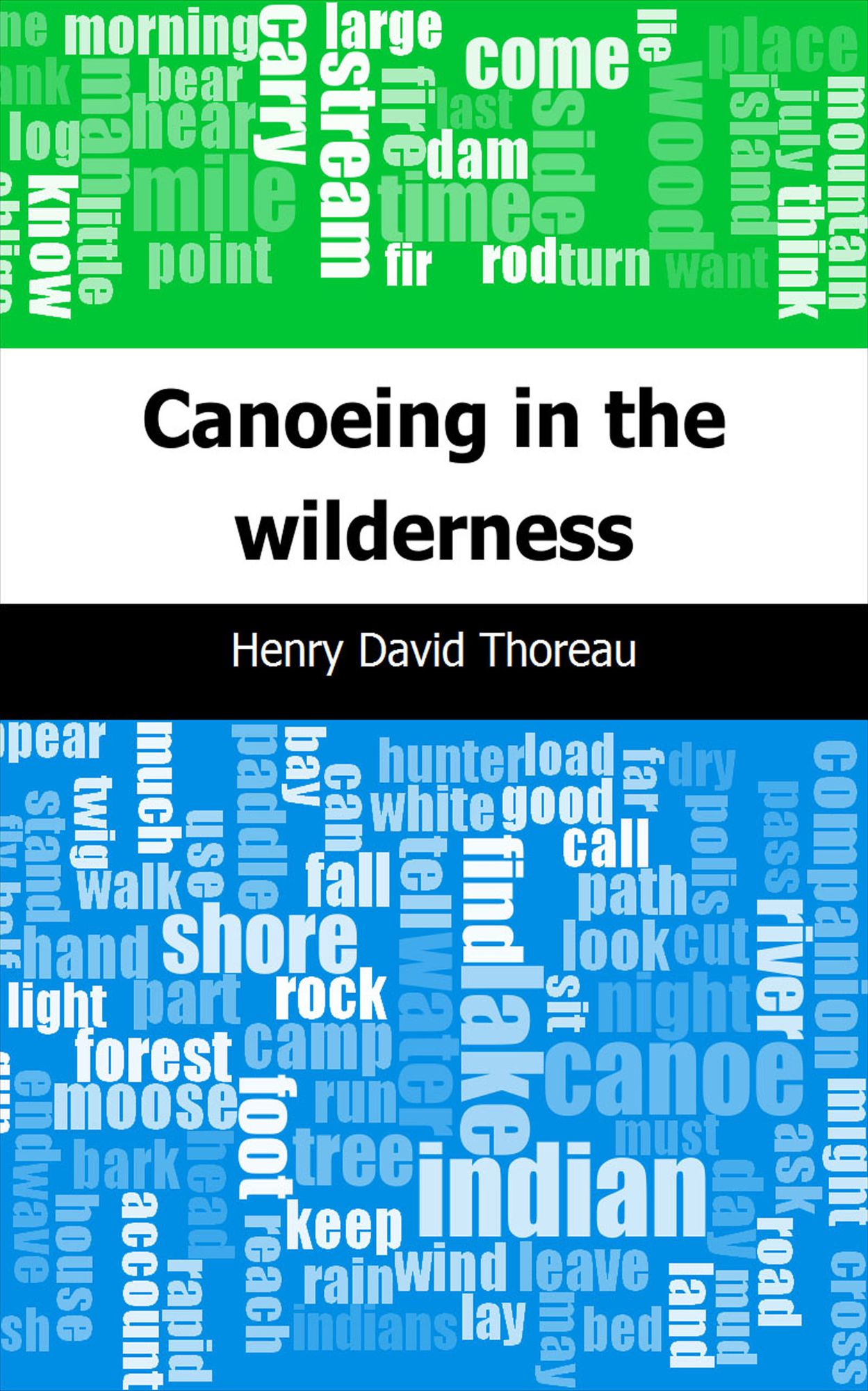 Canoeing in the wilderness