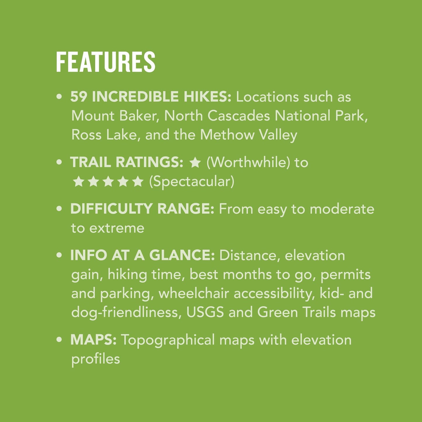 Day Hike Washington: North Cascades, 5th Edition: More than 50 Trails around Mount Baker-Snoqualmie National Forest, Chuckanuts, and Methow Valley