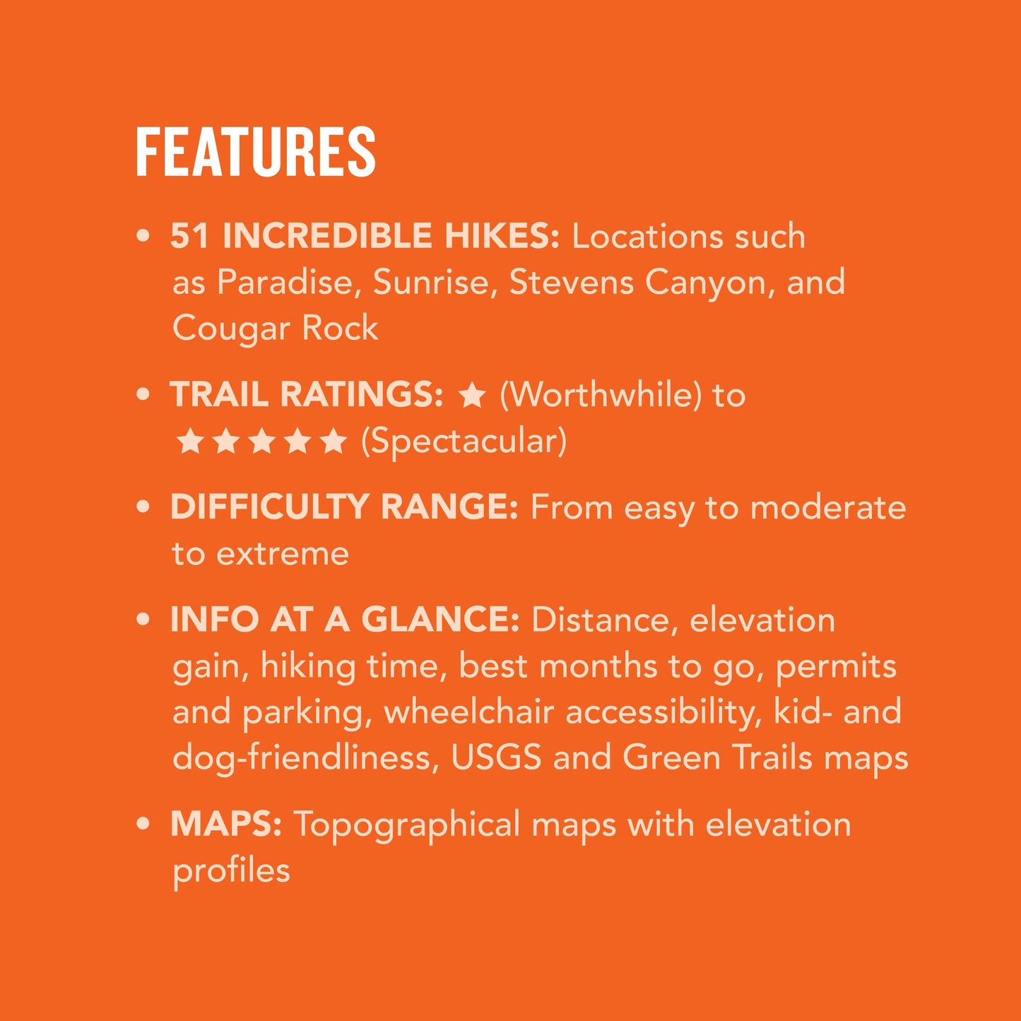 Day Hike Washington: Mount Rainier, 5th Edition: More than 50 Trails around Mount Rainier National Park, Longmire, and Paradise Area