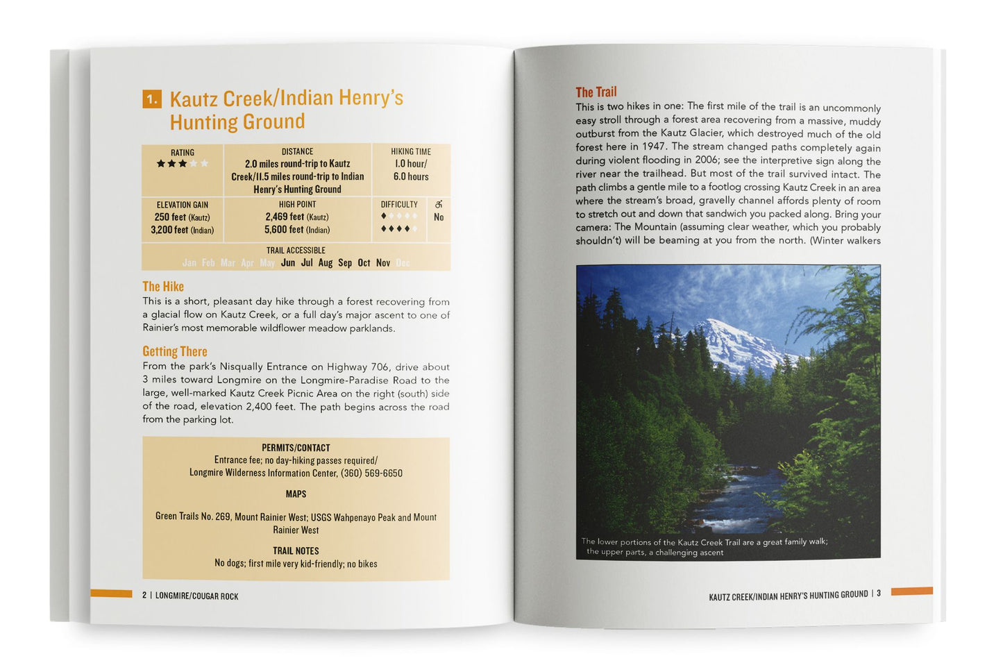 Day Hike Washington: Mount Rainier, 5th Edition: More than 50 Trails around Mount Rainier National Park, Longmire, and Paradise Area