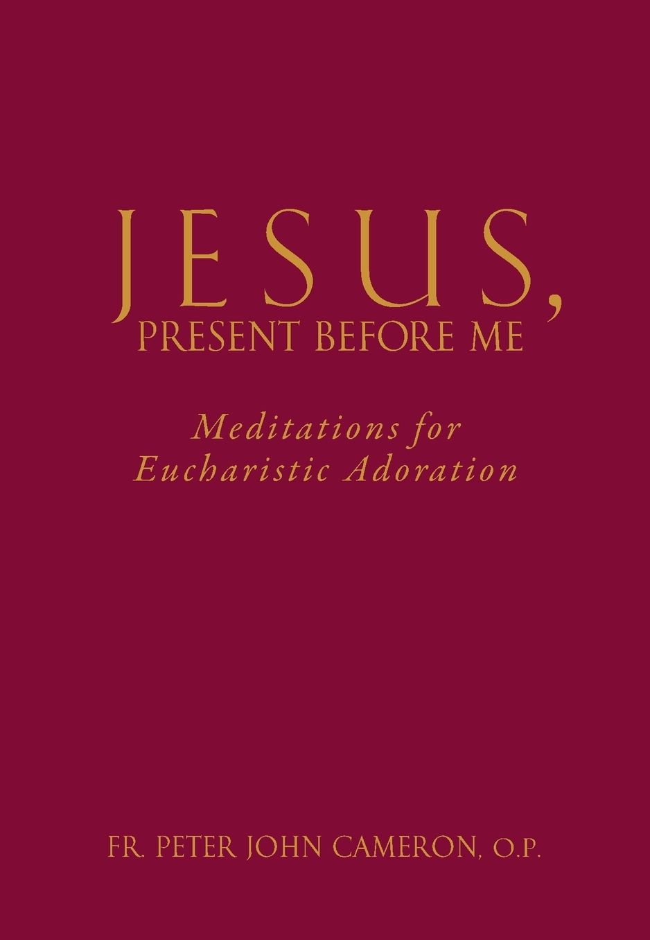 Jesus Present Before Me: Meditations for Eucharistic Adoration